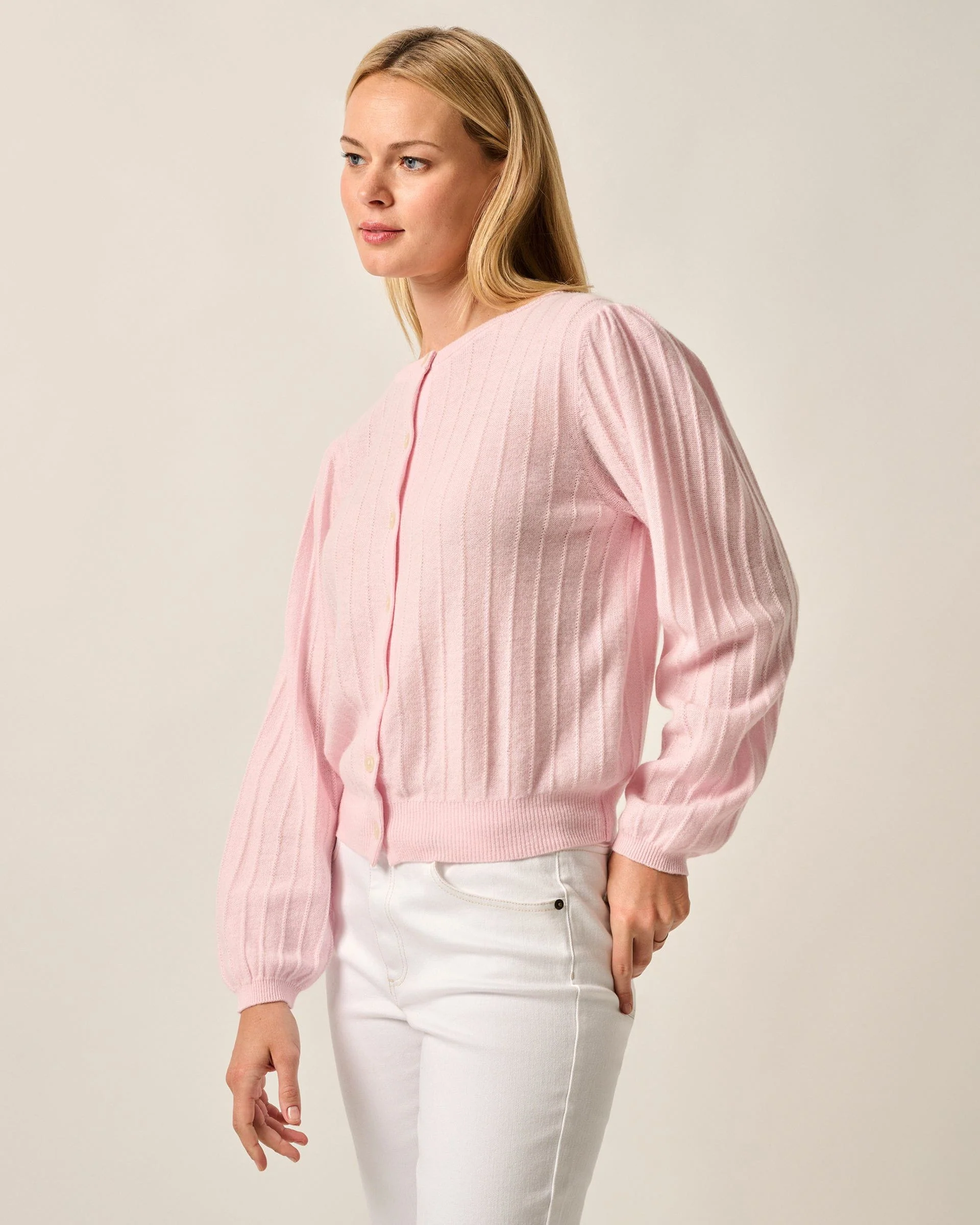 Alma Cashmere Blend Cardigan - Image 5