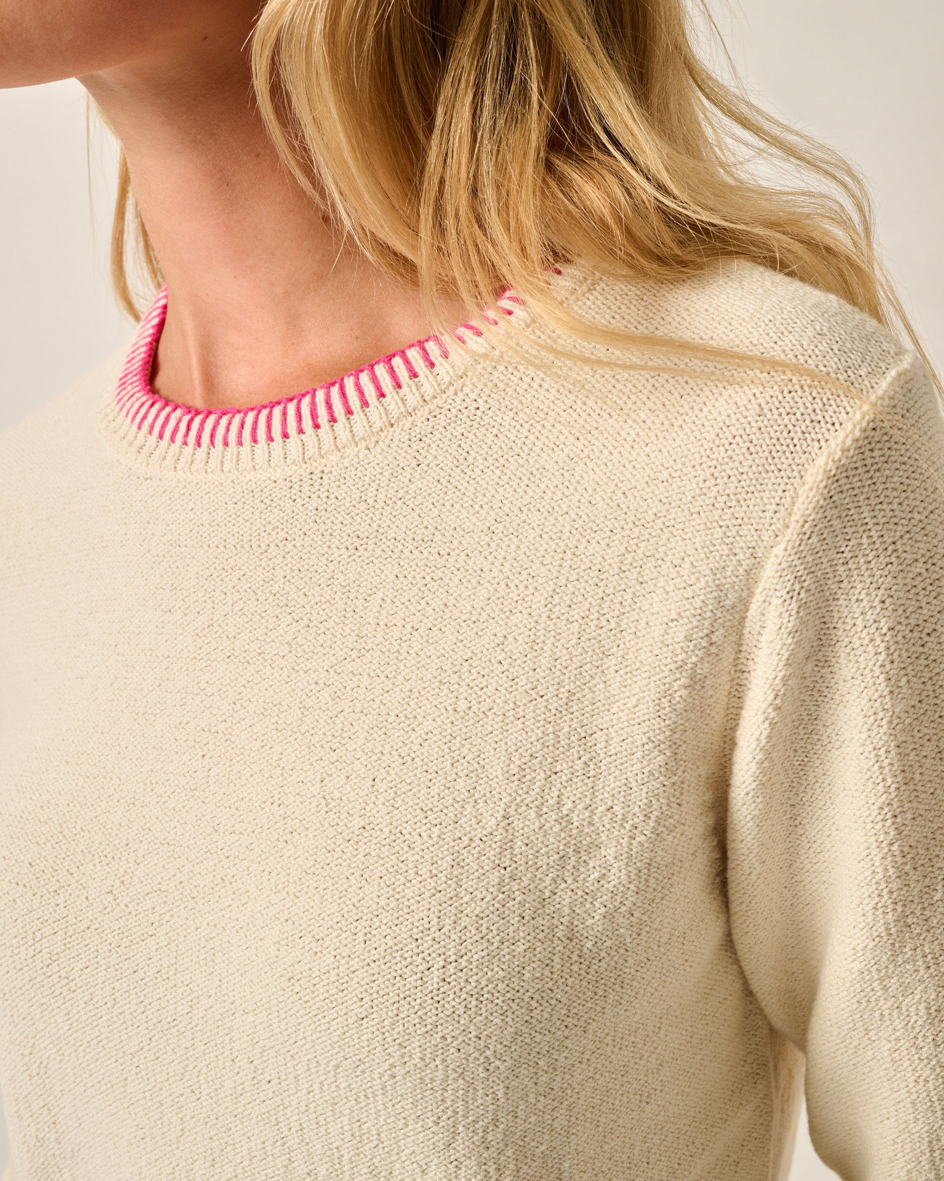 Blanche Cotton Blend Crewneck Sweater - Image 3