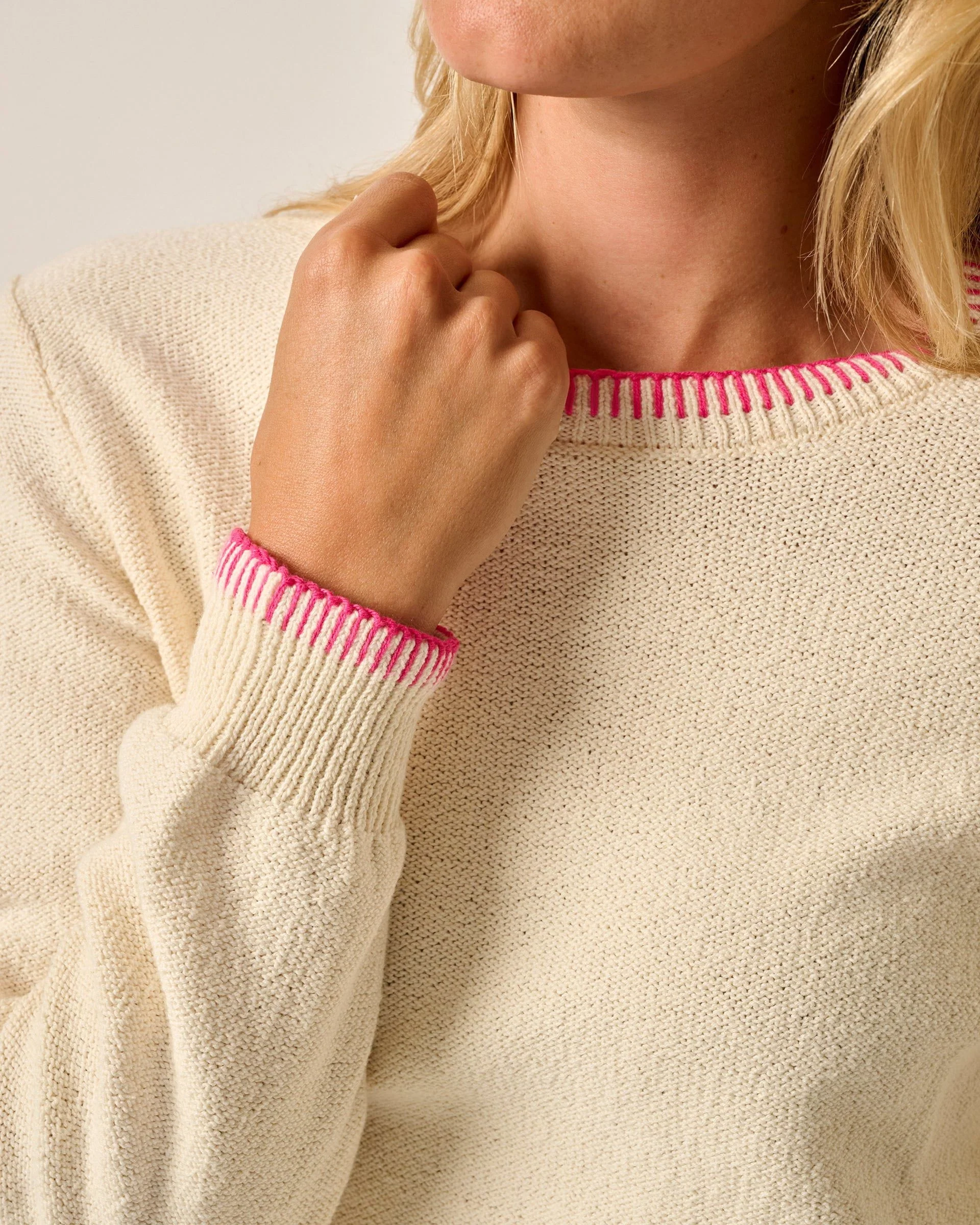 Blanche Cotton Blend Crewneck Sweater - Image 4