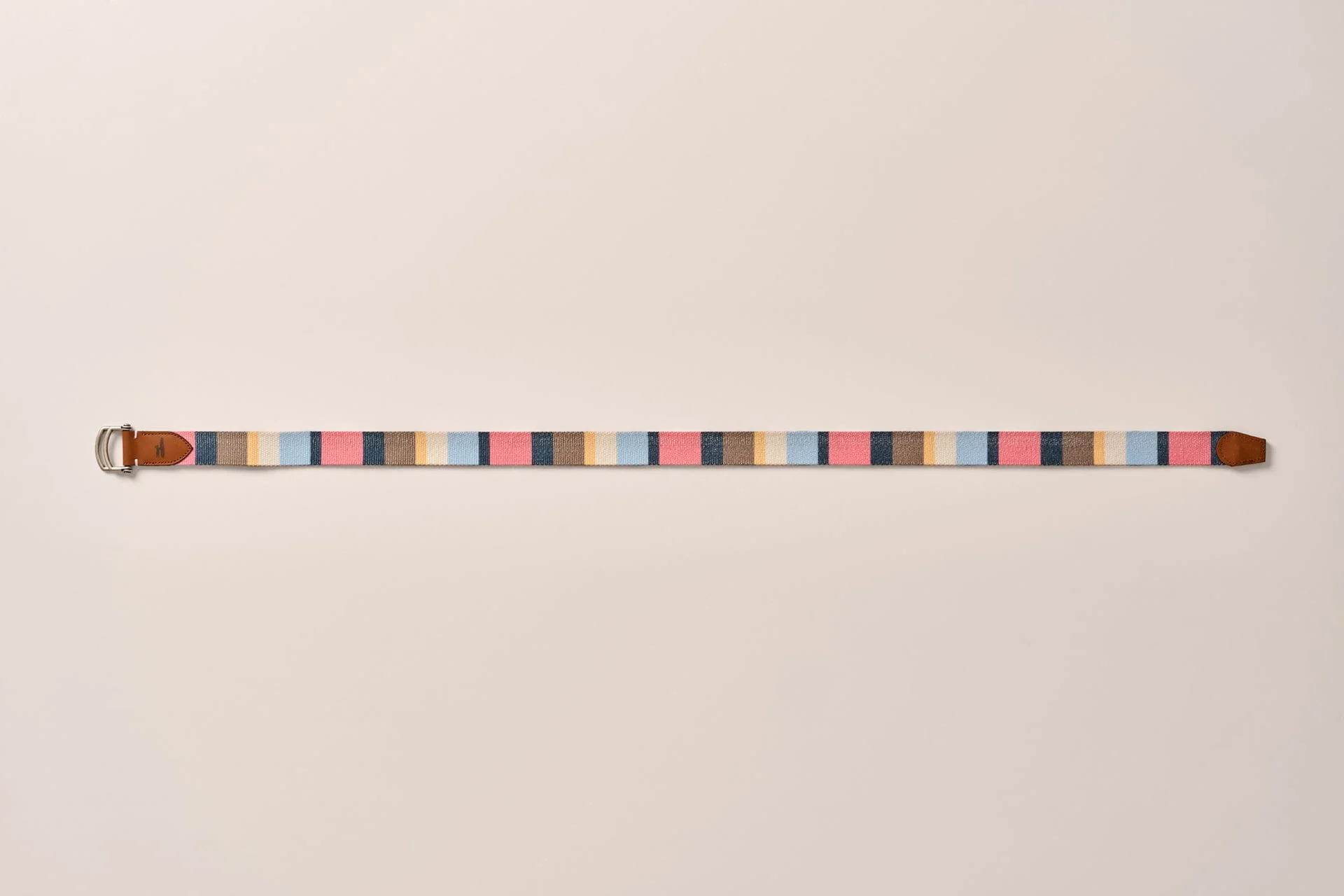 Bowen D-Ring Canvas Striped Belt - Image 3