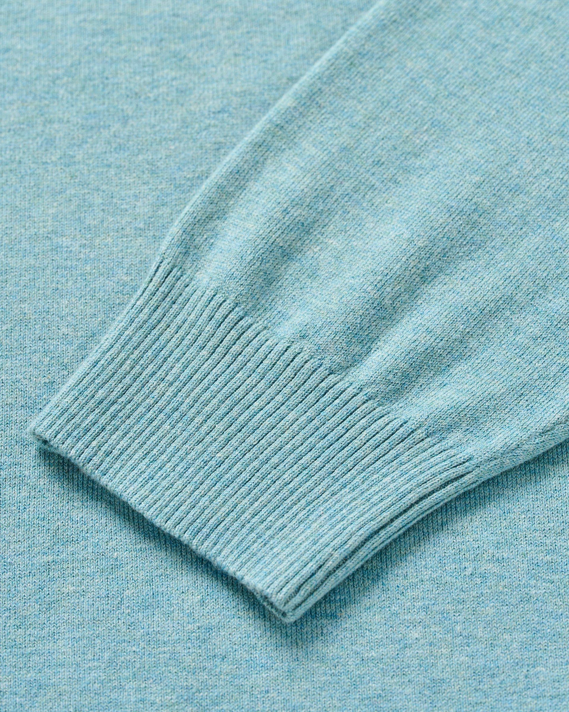 Desmond Plaited Cotton Blend 1/4 Zip Sweater - Image 8