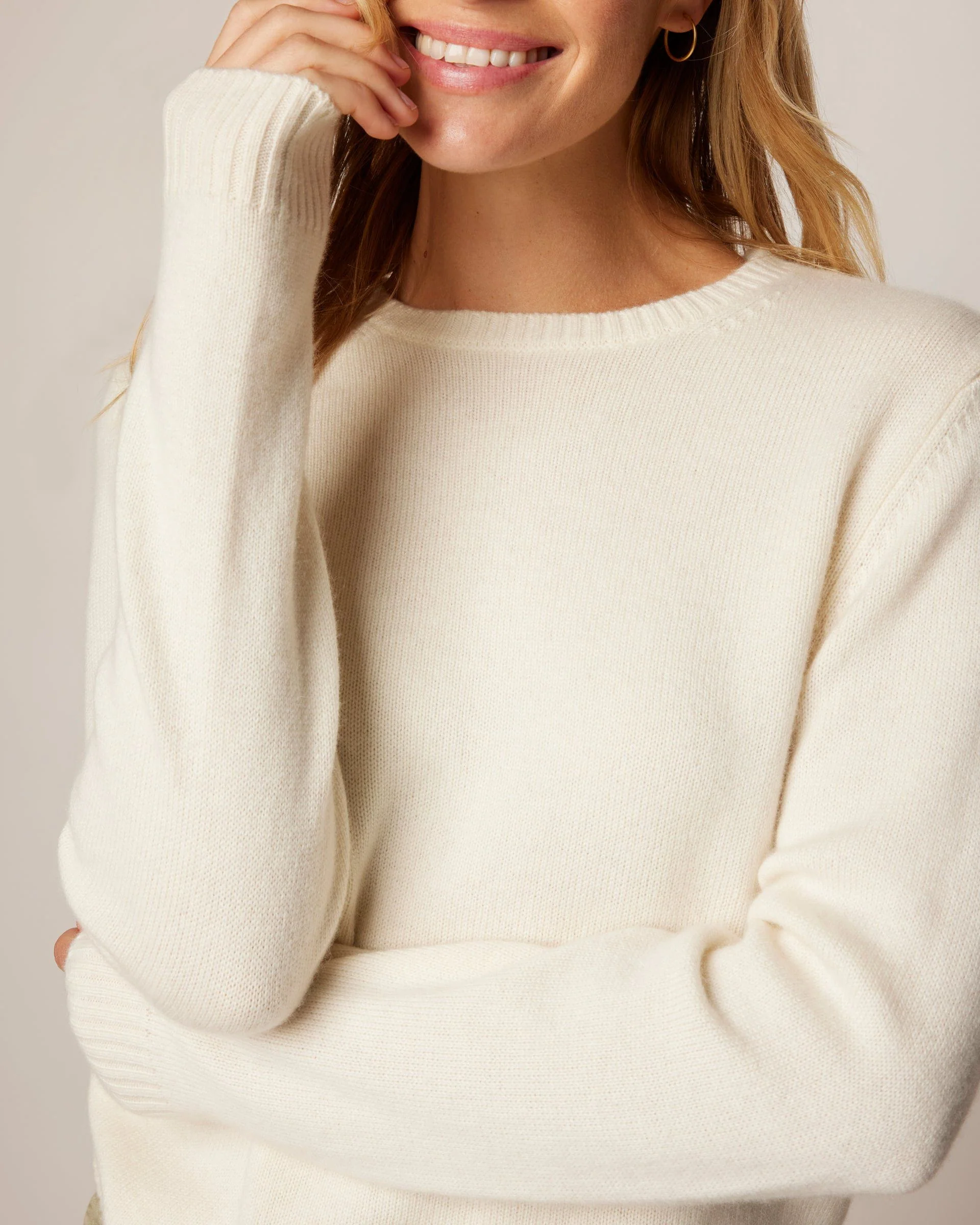 Cashmere Blend Crewneck Sweater - Image 10