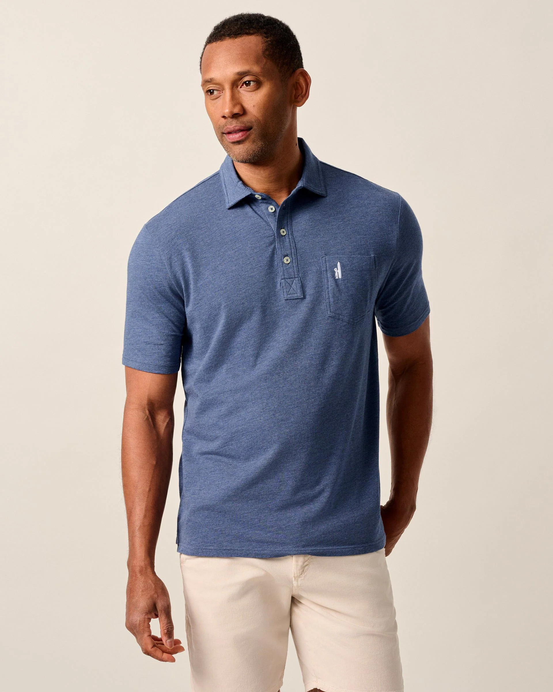 Original 4-Button Polo - Heather Solid - Image 3