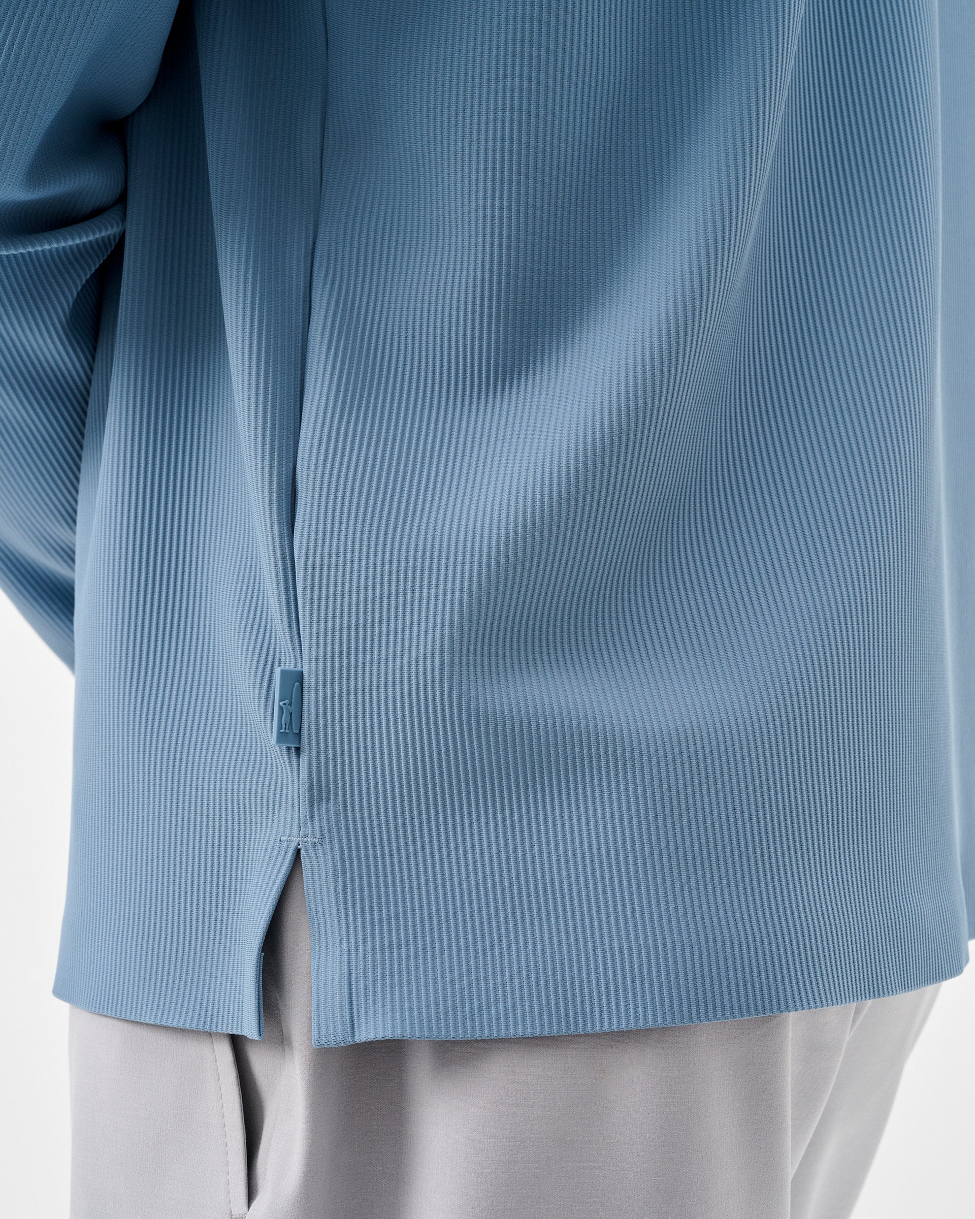 Hoppin Ribbed Knit Performance 1/4 Zip Pullover - Image 4