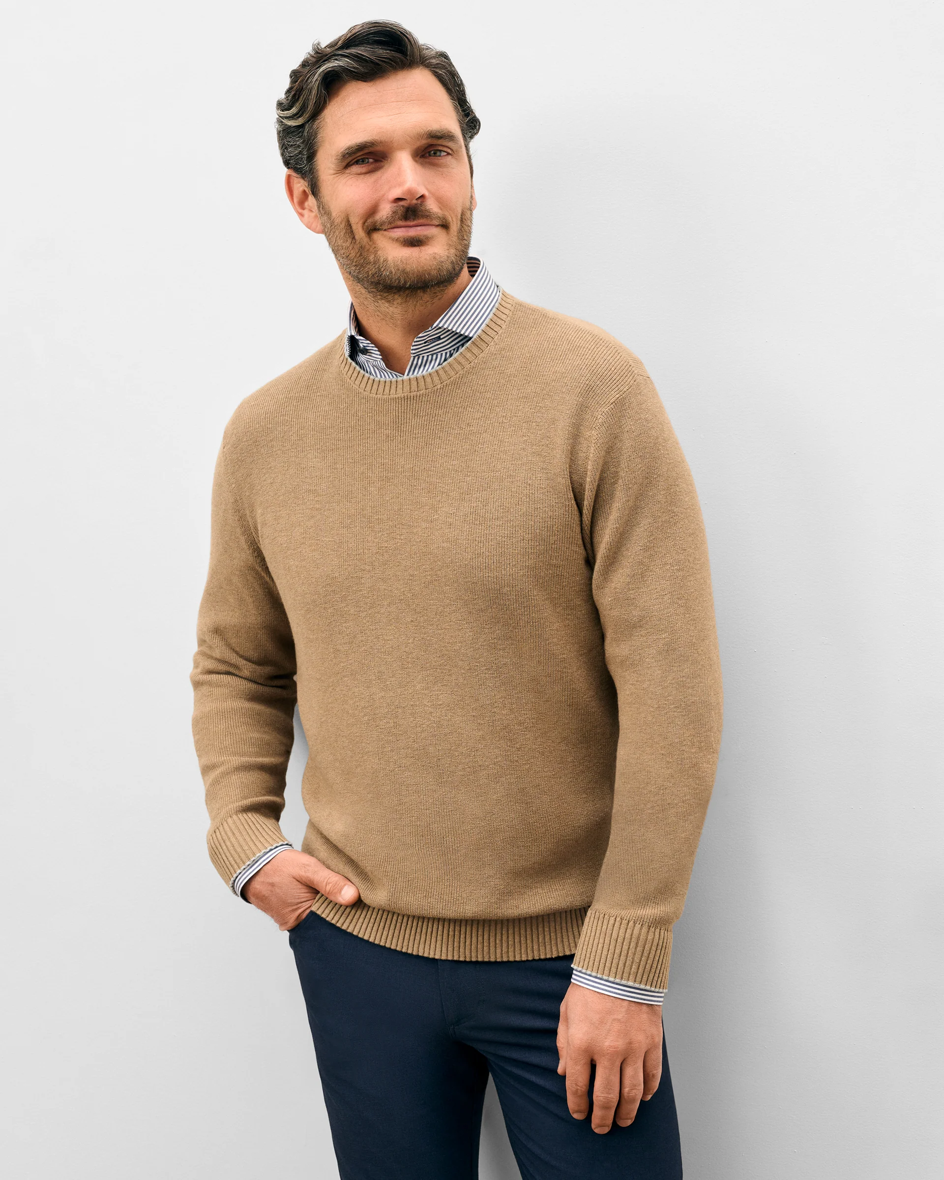 Hatcher Cotton Blend Crewneck Sweater - Image 3