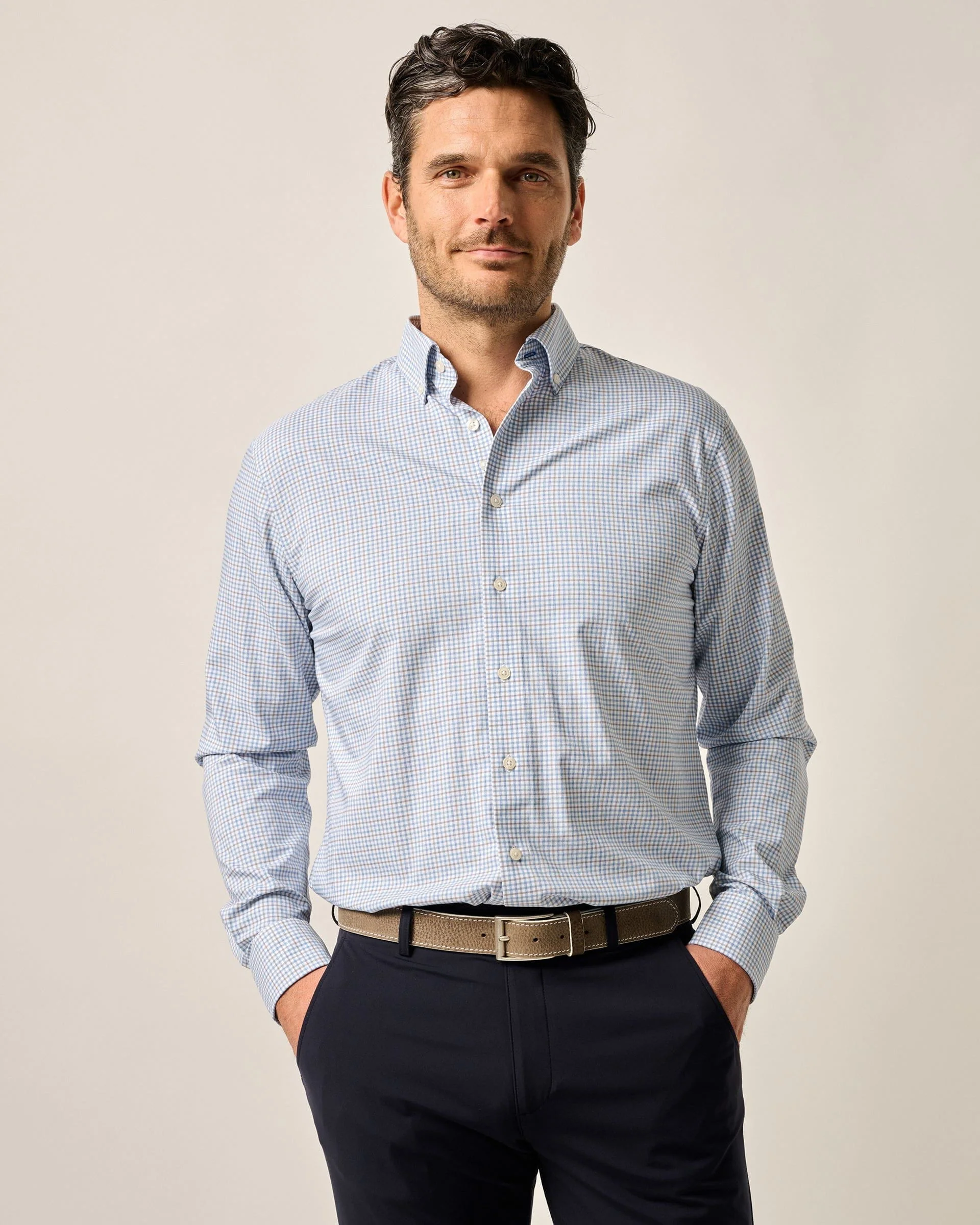 Everyday Performance Button Down Shirt - Koby Mini Pane - Image 18