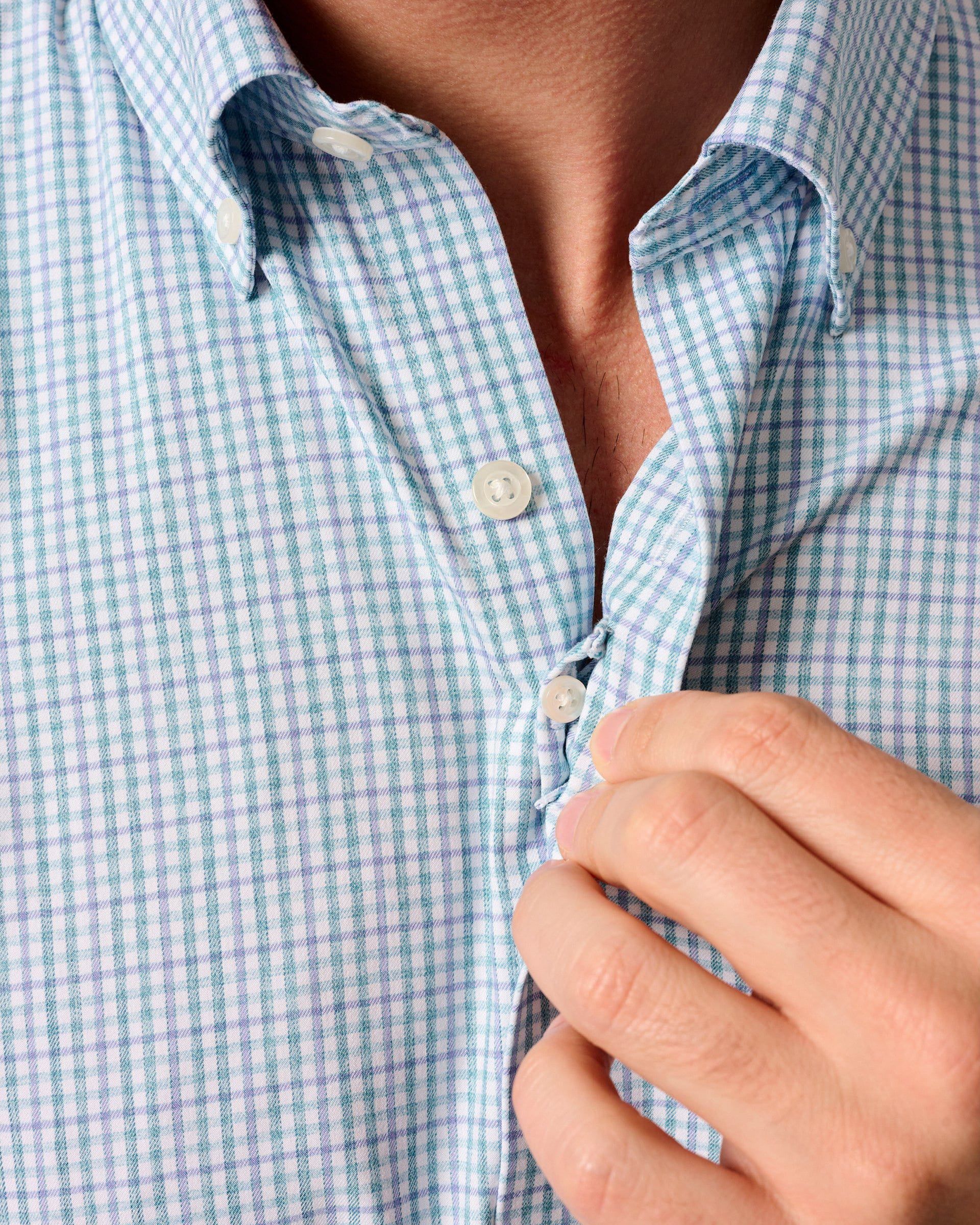 Everyday Performance Button Down Shirt - Koby Mini Pane - Image 25