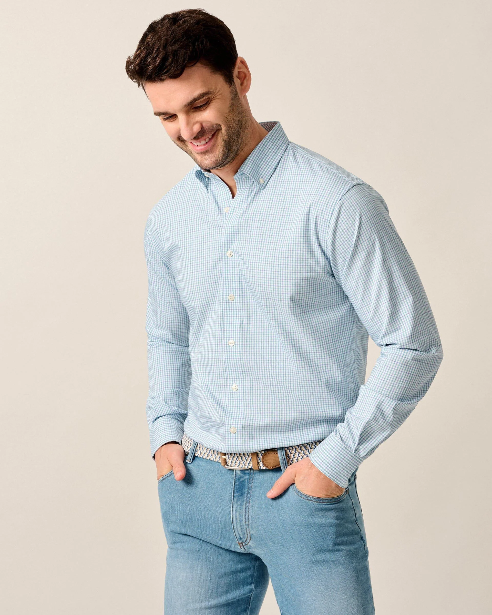 Everyday Performance Button Down Shirt - Koby Mini Pane - Image 27