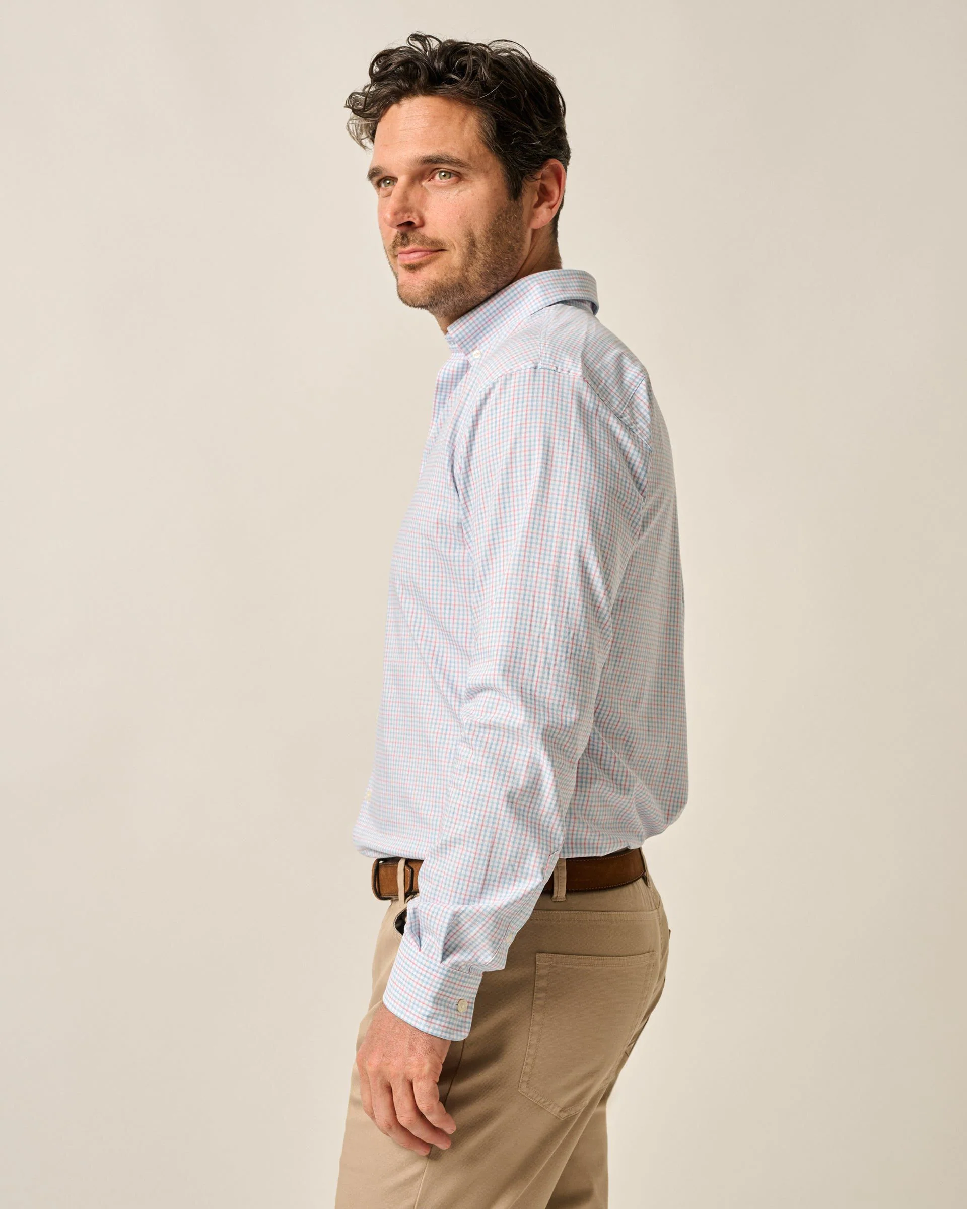 Everyday Performance Button Down Shirt - Koby Mini Pane - Image 6