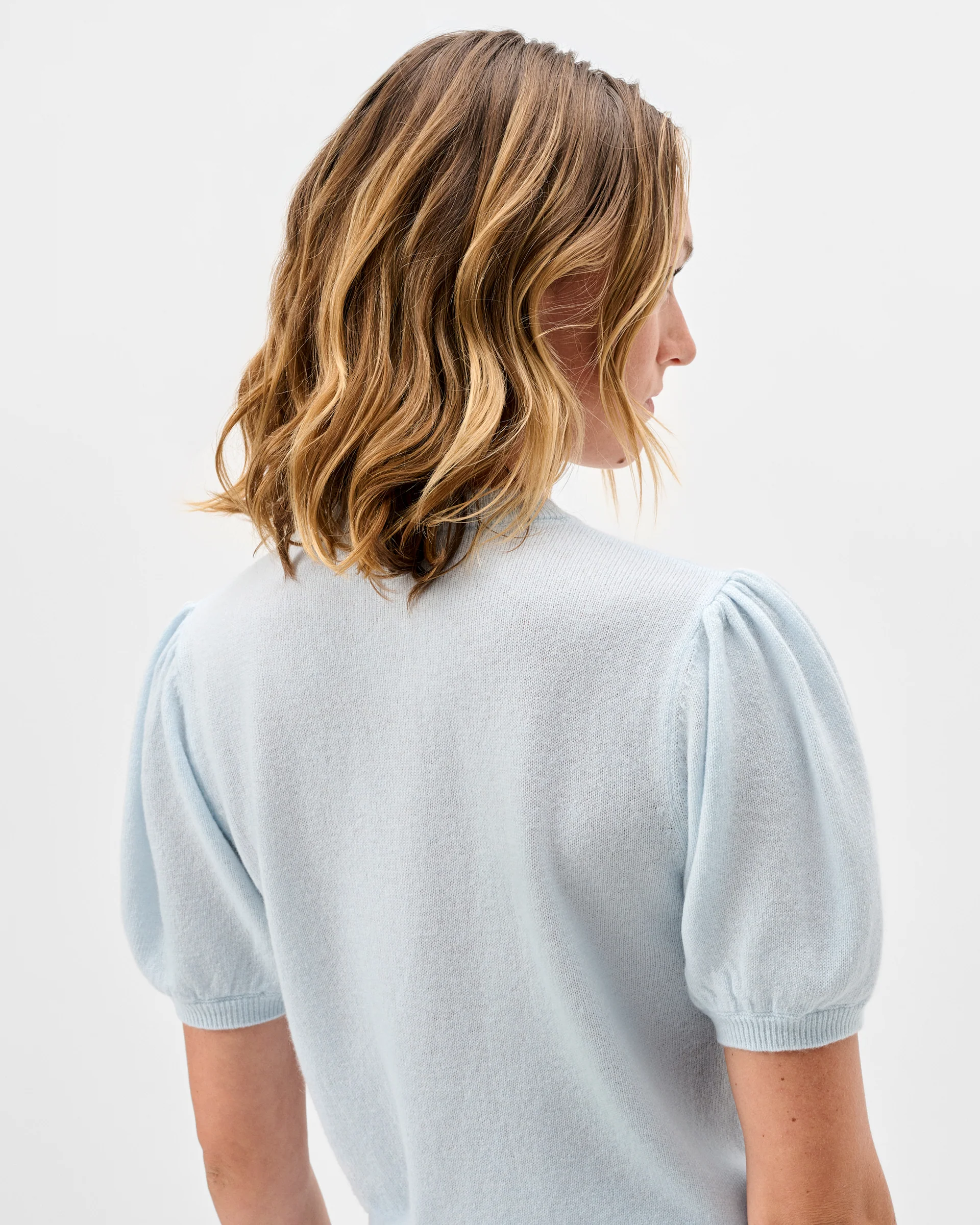 Lizzie Puff Sleeve Cardigan - Image 3