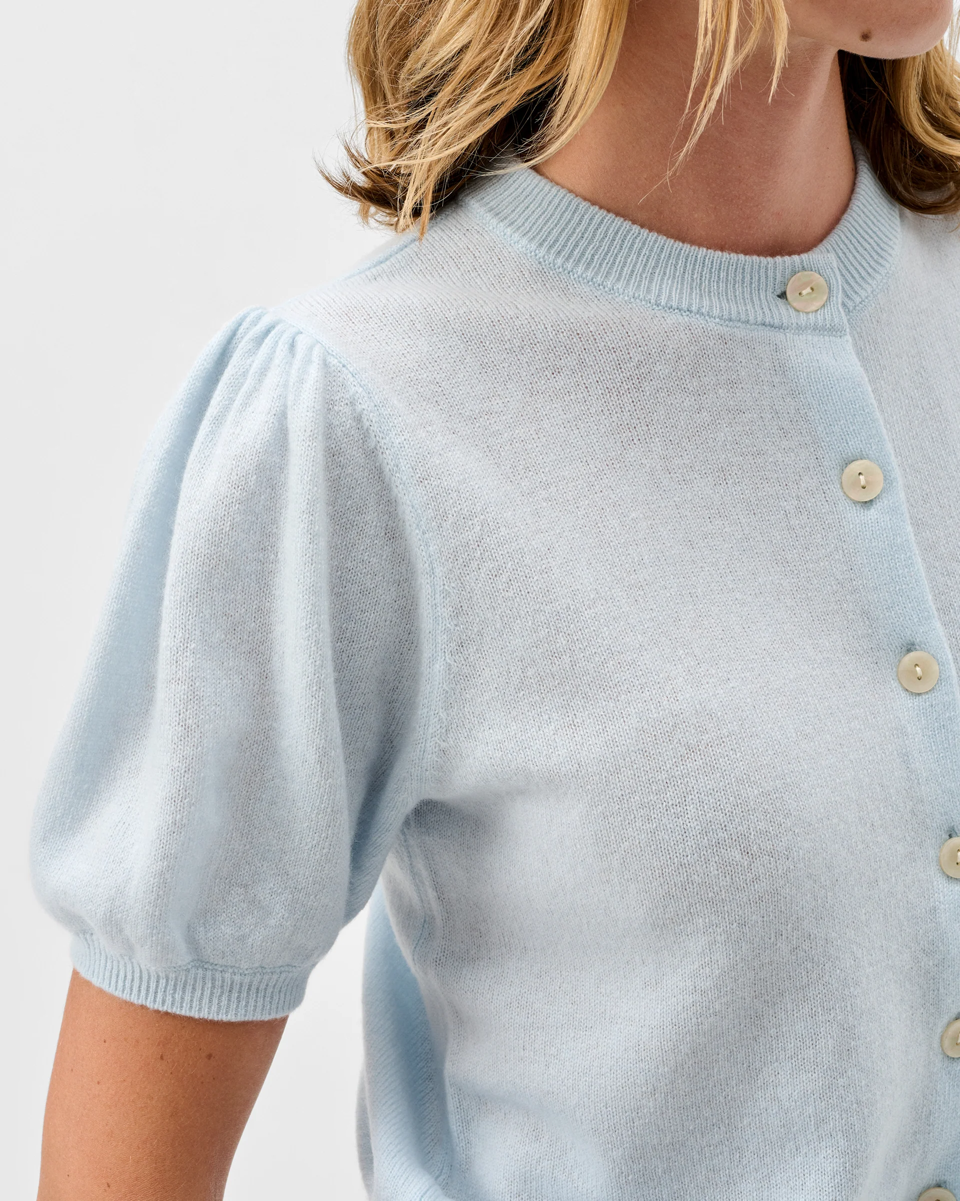 Lizzie Puff Sleeve Cardigan - Image 4