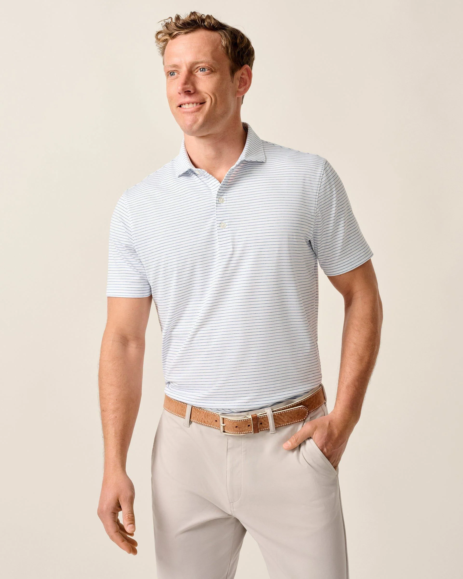 Performance Jersey Polo - Michael Stripe - Image 107