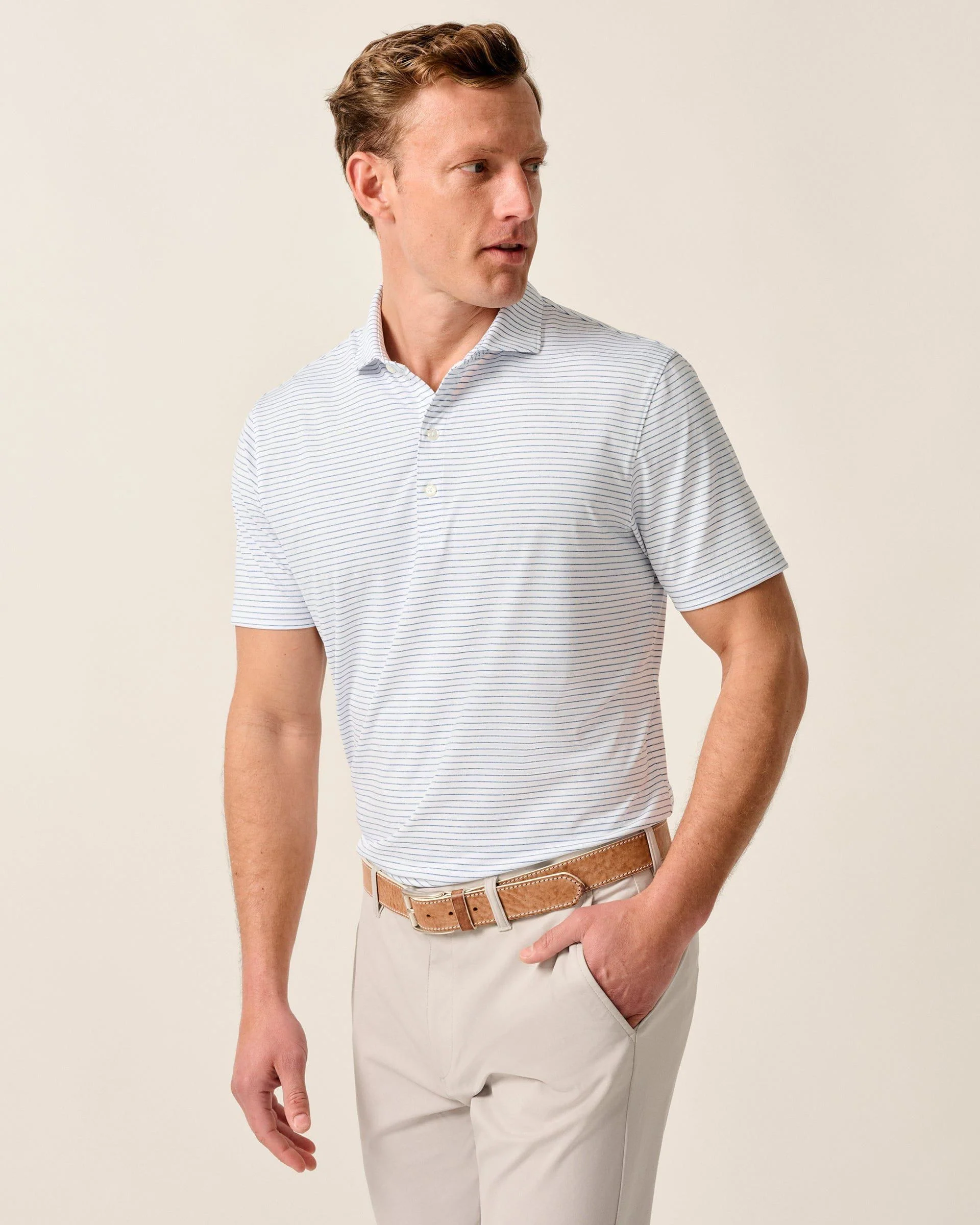 Performance Jersey Polo - Michael Stripe - Image 112