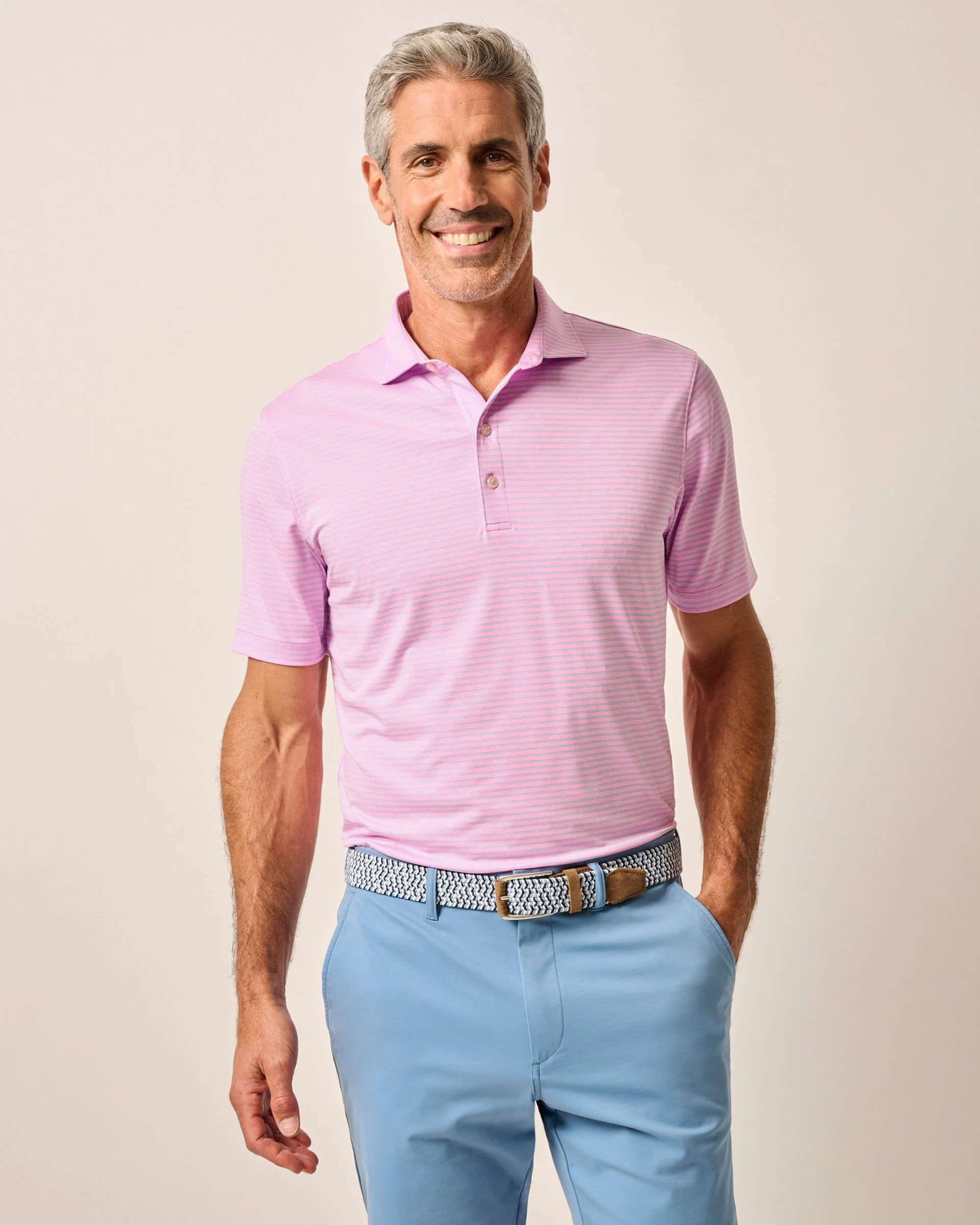 Performance Jersey Polo - Michael Stripe - Image 4