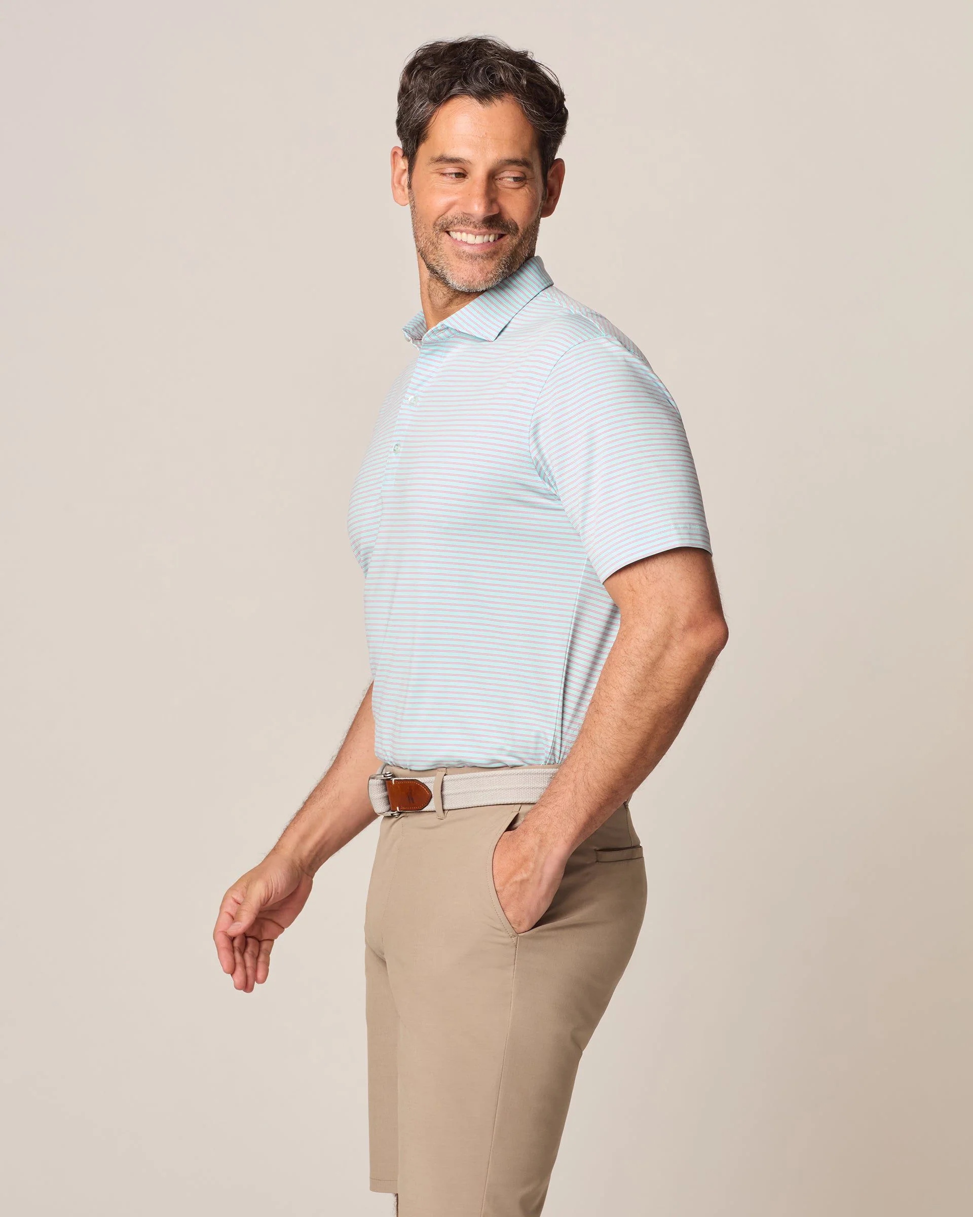 Performance Jersey Polo - Michael Stripe - Image 54