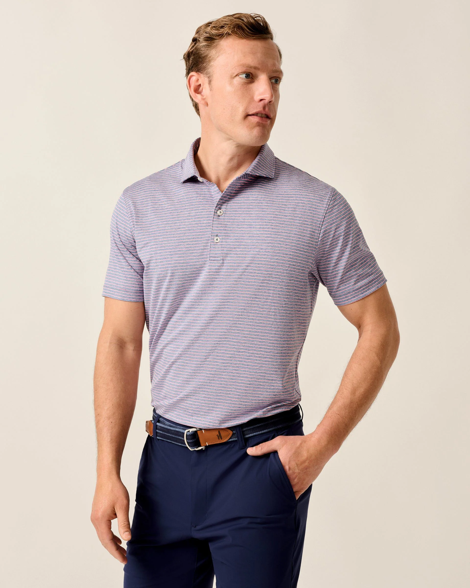 Performance Jersey Polo - Michael Stripe - Image 91
