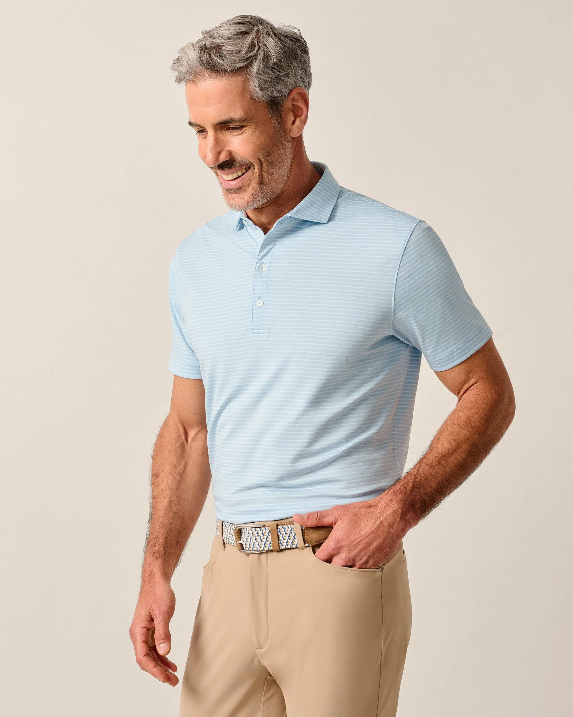 Performance Jersey Polo - Michael Stripe - Image 121